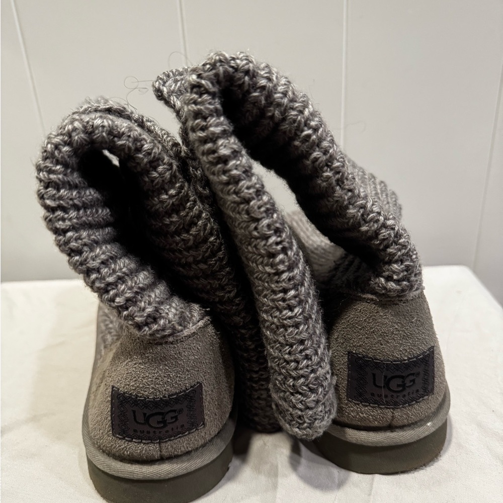UGG Charcoal Knit Boots